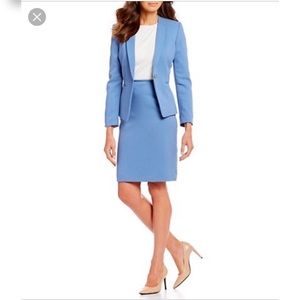 Blue Tahari Suit coat and skirt